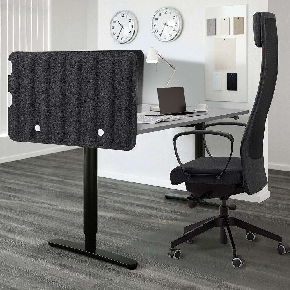 IKEA EILIF  (ИКЕА ЕИЛИФ)  -  Стол настенный, темно-серый, 140x48 см