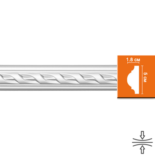 Молдинг с рисунком DECOMASTER 98061F гибкий (52*21*2400мм)