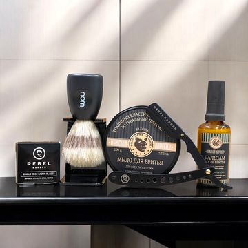 Набор для бритья с бритвой-шавет "Black"