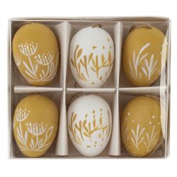 GAEM Набор из 6-ти изделий декоративных подвесных "Яйцо" (3,5*5,5), L15 W13 H5 см