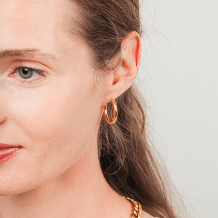 Серьги Fiore Luna Конго 25 мм AWE2414-G-3-25MM