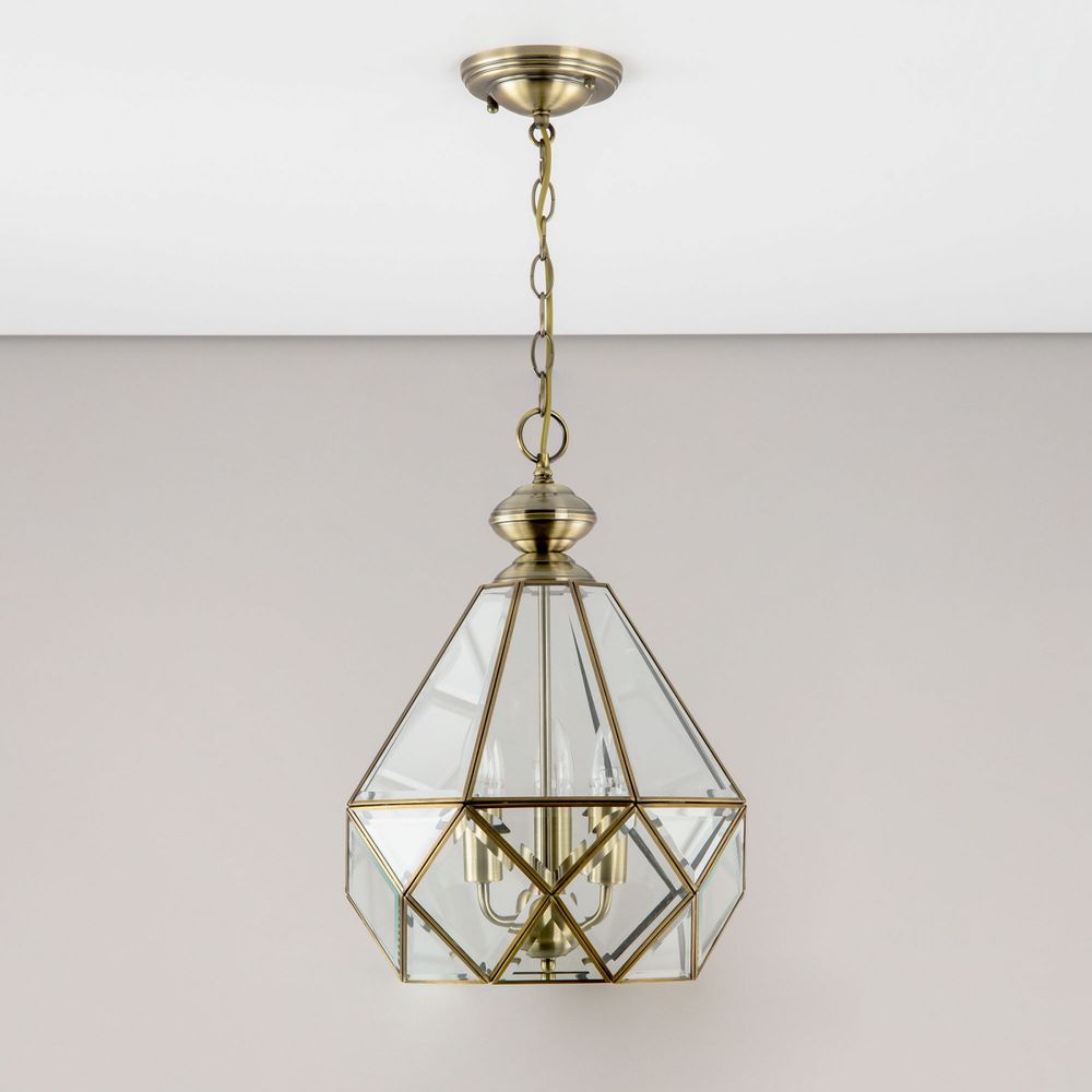 Citilux Витра-1 CL442130 Люстра подвесная витражная Бронза