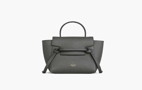 Сумка Celine Pico Grained Calfskin Leather Belt Bag Grey