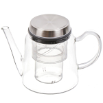 Чайник заварочный стекло, 0.8 л, с ситечком, Agness, 884-045