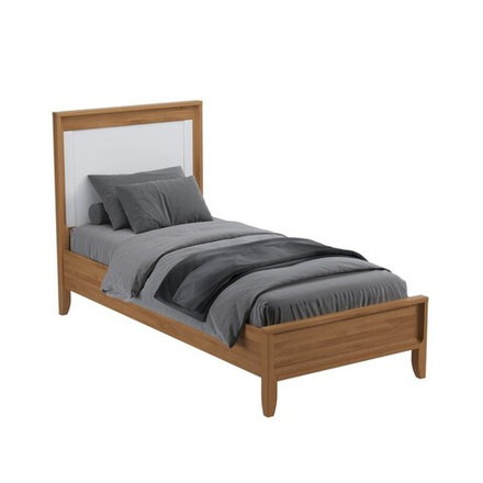 Кровать «Бридж» 90х200 браун/белый лак