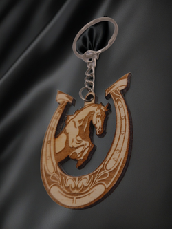 Брелок подкова с Лошадью