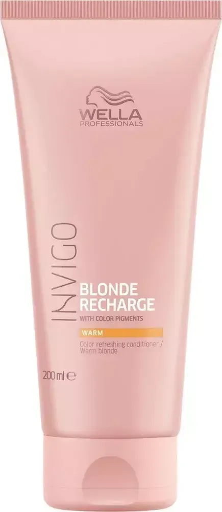 Wella Invigo Blonde Recharge Оттеночный бальзам-уход для теплых светлых оттенков 200 мл