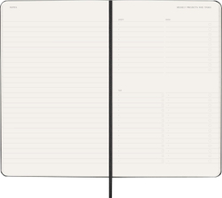 Еженедельник Moleskine PRO Weekly Vertical (DHB12PRO3) 13х21см твердая обложка черный