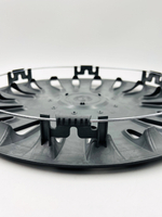 Колпаки на колеса гибкие черные с эмблемой R15 4 шт