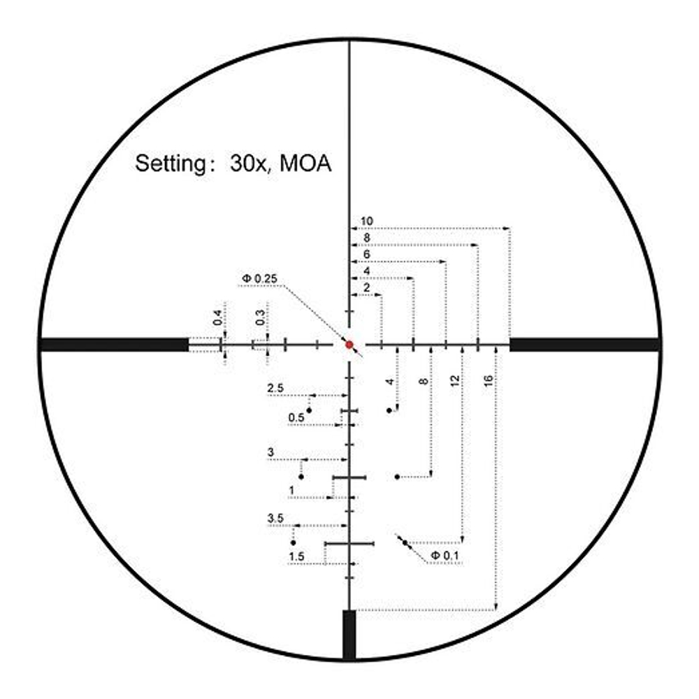 Прицел Vector Optics Continental X6 5-30x56 ZeroStop, сетка Hunting BDC (SCOL-X22P)