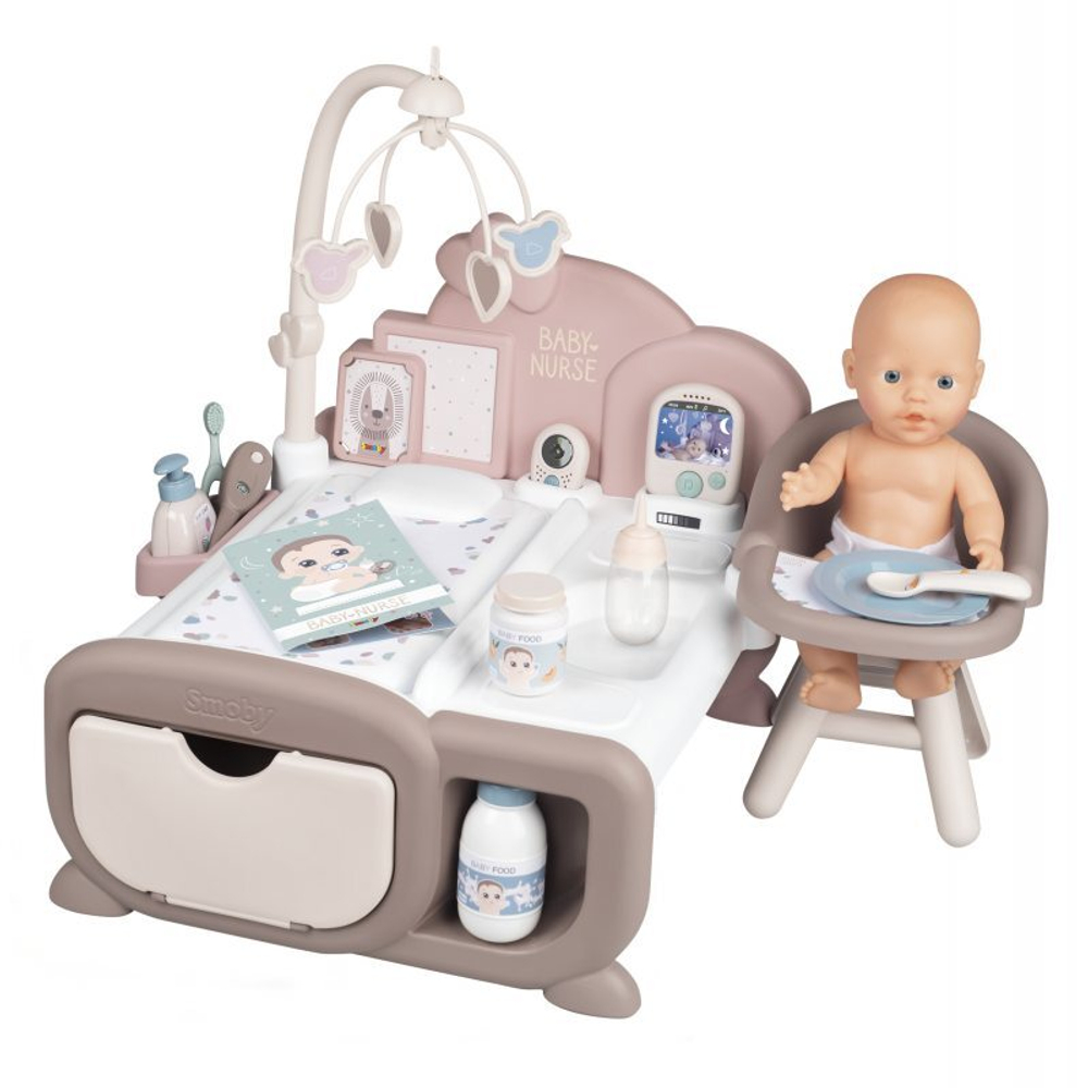 Smoby Baby Nurse - электронная няня + кукла 220375
