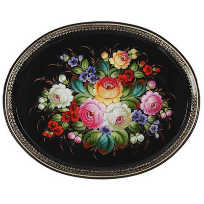 Zhostovo metal tray A26D07042545
