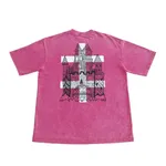 Купить Футболка Creepy Clothing Замок розовая Футболка Creepy Clothing Замок розовая