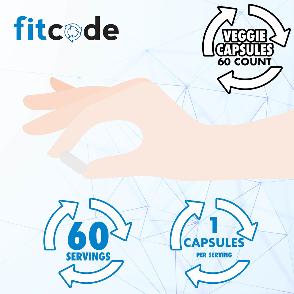 fitcode, DIM200, 60 растительных капсул
