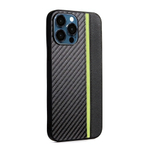 Чехол для iPhone 13 Pro Max, карбоновый , 012465 Салатовый