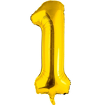 Фольгированные цифры в золотом цвете 66 см / 102 см