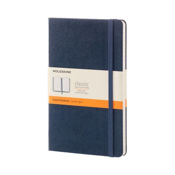 Блокнот Moleskine Classic Large 130х210 мм 240 стр в линейку твердая обложка (QP060B20)