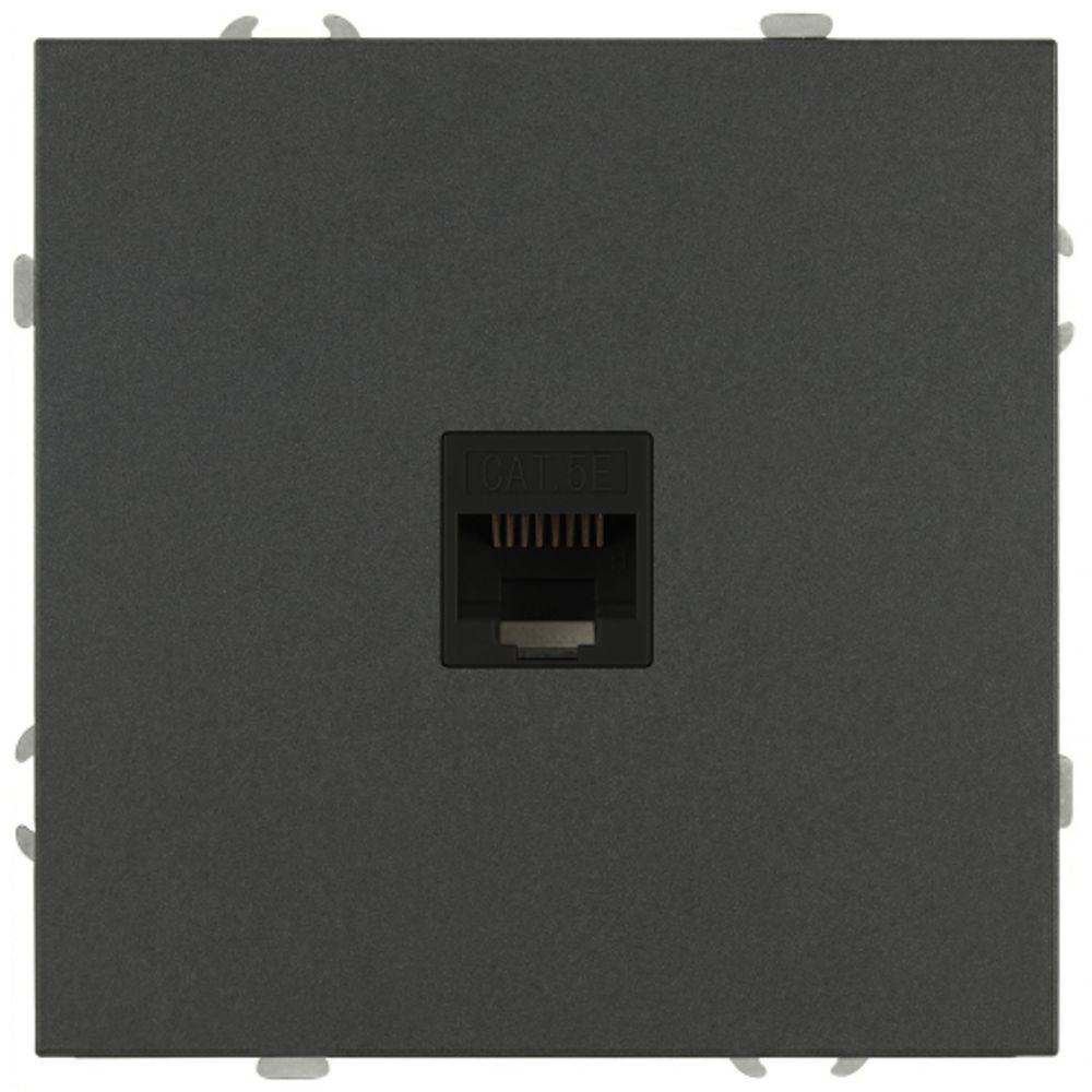Розетка ЭРА Galaxy 15-3107-06 информационная RJ45 IP20 графит | Эра Galaxy