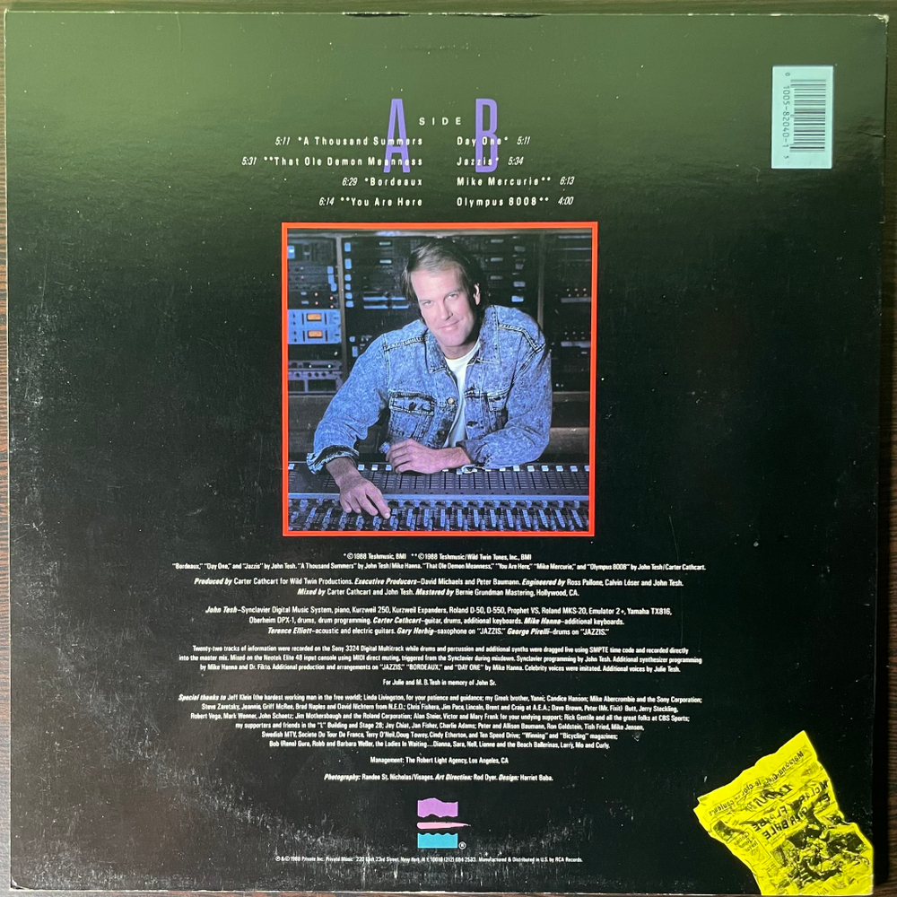 John Tesh ‎– Tour De France (США 1988г.)
