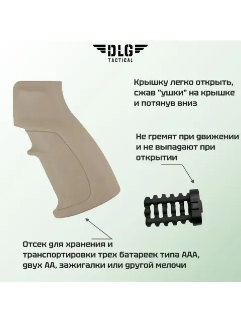 Прорезиненная пистолетная Soft рукоятка на AR