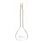 Колба мерная, 250 мл, светлое боросиликатное стекло, стеклянная пробка