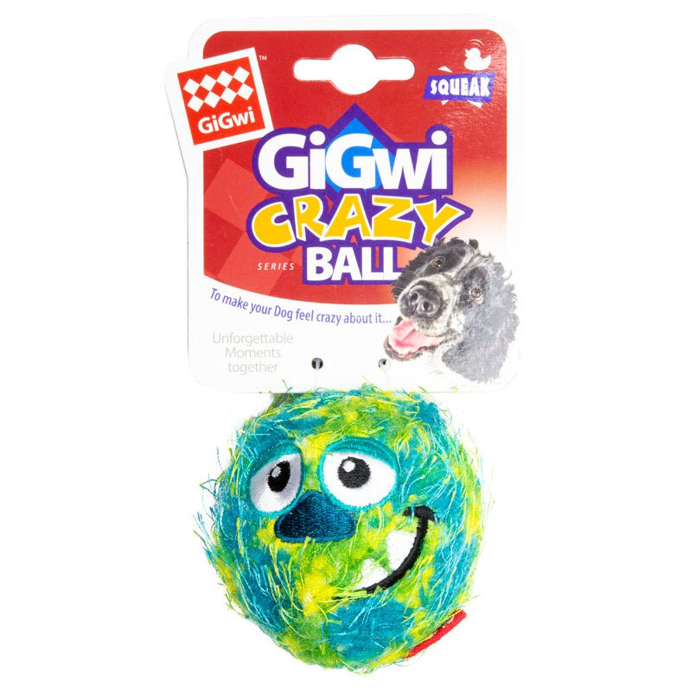 Gigwi GRAZY BALL игрушка для собак мячик с пищалкой 7 см