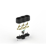 Разветвитель электрический SPx-3e-B на 3 розетки с заземл. 16А черн. Эра Б0059723