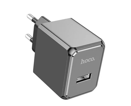 Сетевой адаптер питания HOCO CS11A 1USB 2.1A (черный)