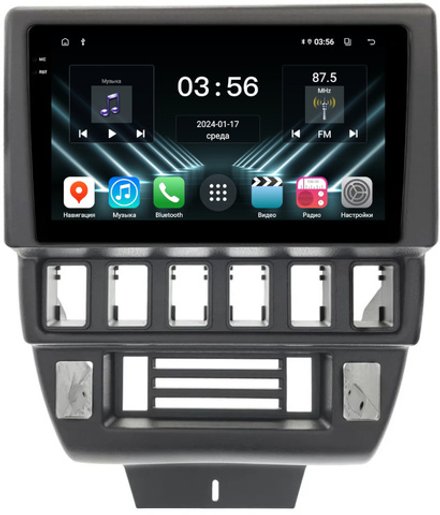 Магнитола для Lada 4x4, Urban, Bronto 1993-2019 - FarCar DX3041M монитор 9.5" IPS на Android 13, 4+64Гб, CarPlay