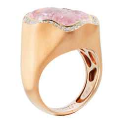 Кольцо с Морганитом и Бриллиантами, R0030-67/1