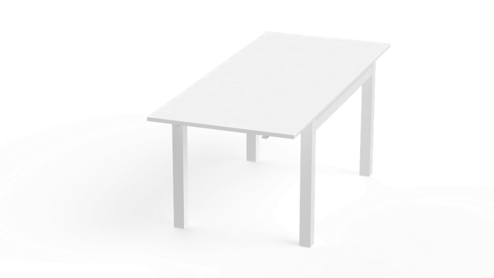 Стол VÄRDIG обеденный раскладной 120(180)х74х80 шпон (белый)