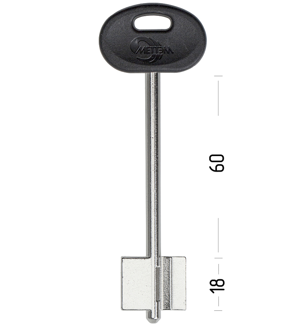 Заготовка сувальдного ключа 13653 MET17DP