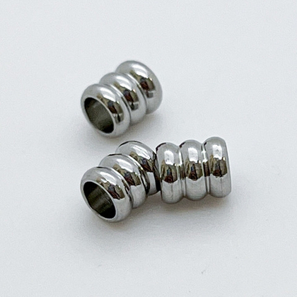 Бусина, сталь, размер 4,5*5 мм, цена за 10 шт