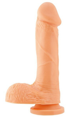 Фаллоимитатор с мошонкой на присоске, 17,8 см