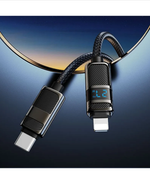 Кабель Type-C x Lightning Hoco. U137 (3A/27W/1.2m.) Led дисплей