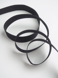Резинка отделочная черная широкая без фестона ширина 20 мм