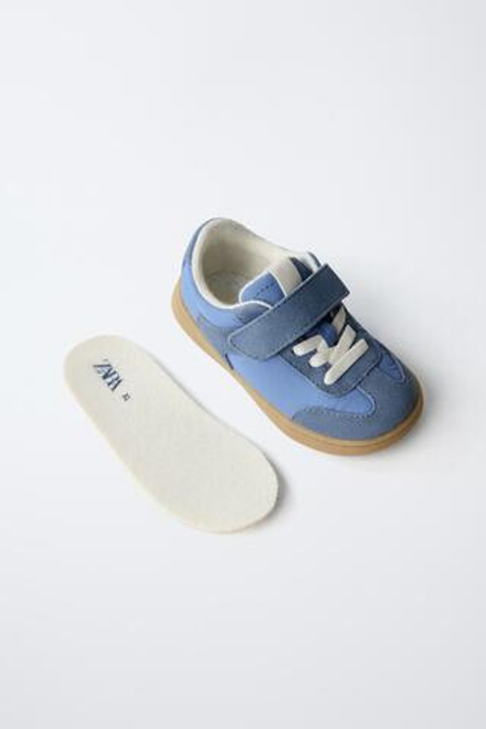 ZARA КРОССОВКИ RETRO BAREFOOT, СИНИЙ