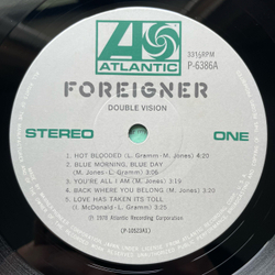 Винтажная виниловая пластинка LP Foreigner Double Vision (Япония 1980) (Оби) Hot Blooded