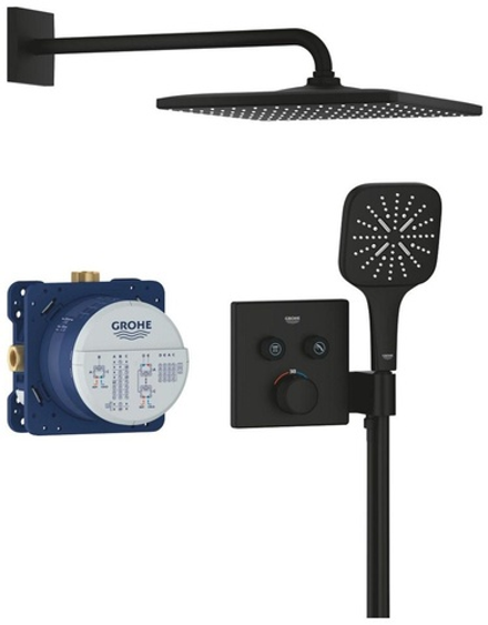 Набор для комплектации душа GROHE Grohtherm SmartControl: встраиваемый термостат, SmartBox, верхний душ, ручной душ, ограничитель расхода, фантомный ч