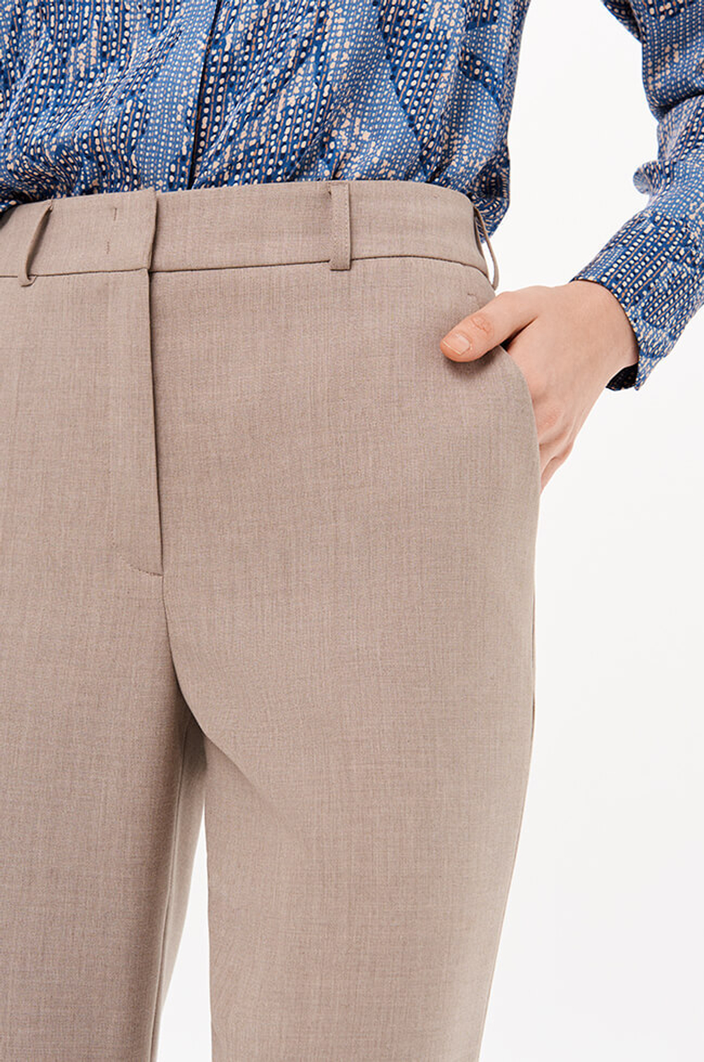 31182 Брюки женские (пепельно-бежевый)