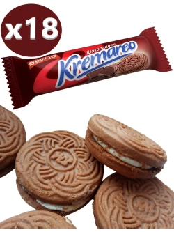 Печенье Kremareo шоколадное 100 г * 18 шт
