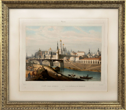 Москва. Общий вид Кремля. Из серии «Виды Москвы и Санкт-Петербурга».  XIX в. Литография