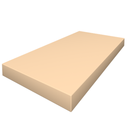 Элемент мягкой формы 1200x600x100 (бежевый)