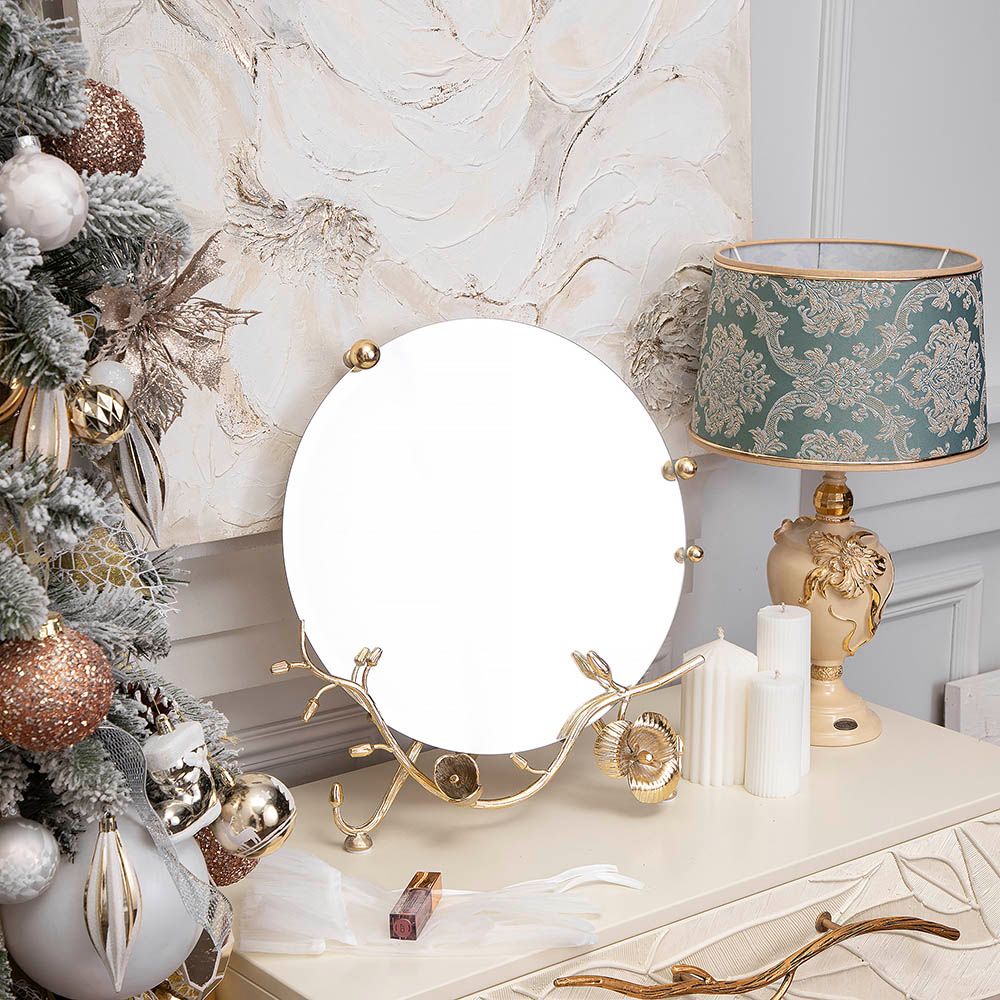 Настольное зеркало Орхидея Айвори