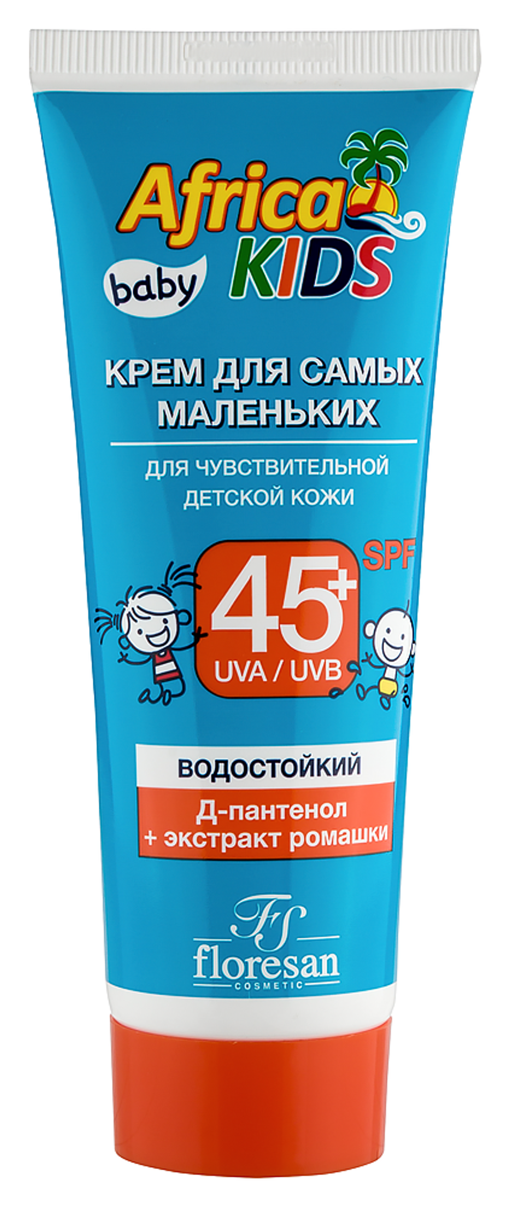 Floresan Africa Kids солнцезащитный крем SPF 45+, 50 мл