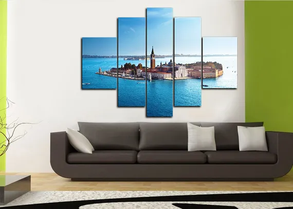 Модульная картина "Далекий остров"