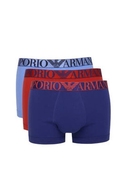 Трусики-боксеры 3шт. Emporio Armani - разноцветная(111357 4F726)