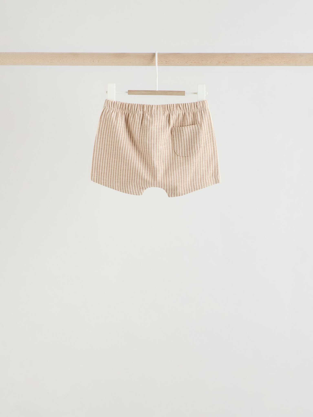 Футболка и шорты в комплекте для малышей Next E81-349, 3 шт., Молочный, Голубой, Коричневый