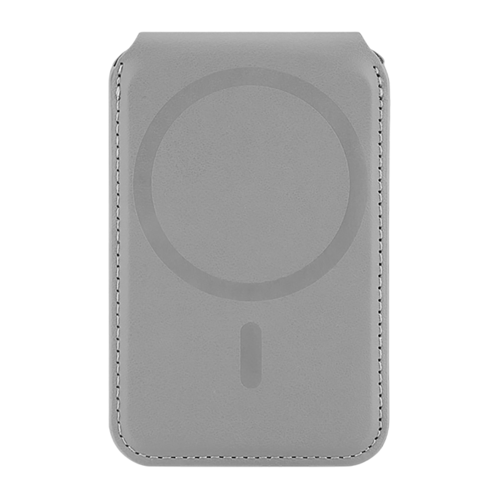 Кожаный чехол-бумажник MagSafe с подставкой uBear Fold Geo Гибридный картхолдер из полиуретановой кожи. Работает с приложением Apple «Локатор». Вмещает до девяти карт