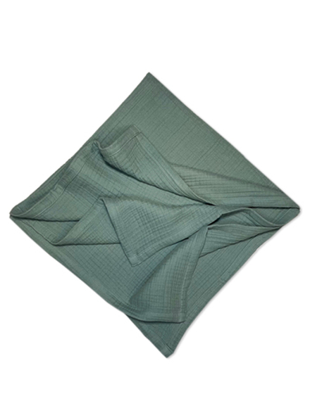 Муслиновый плед (полотенце) Шалфей из 100% хлопка